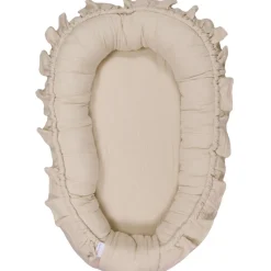 MamaLoes Soft Cotton Ruffle Ecru Babynest