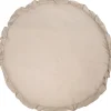 MamaLoes Soft Cotton Ruffle Ecru 90 cm Rond Boxkleed Outlet