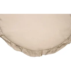 MamaLoes Soft Cotton Ruffle Ecru 90 cm Rond Boxkleed Outlet