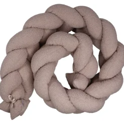 MamaLoes Teddy Boucle Nougat 210 cm Braided Bedbumper