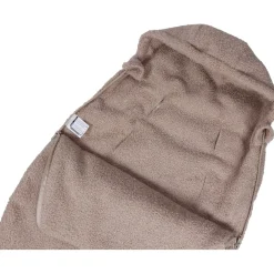 MamaLoes Teddy Boucle Nougat Autostoel Voetenzak New