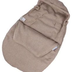 MamaLoes Teddy Boucle Nougat Autostoel Voetenzak New