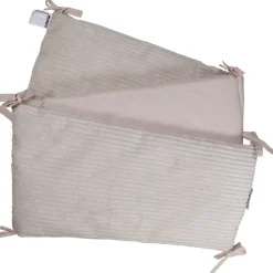 MamaLoes Velours Rib Beige 30 x 180 cm Bedbumper Clearance