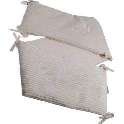 MamaLoes Velours Rib Beige 30 x 180 cm Bedbumper Clearance
