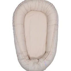 MamaLoes Velours Rib Beige Omkeerbaar Babynest Outlet