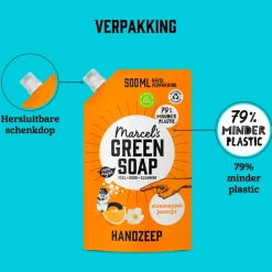 Marcel's Green Soap Sinaasappel & Jasmijn Handzeep Navulling Best