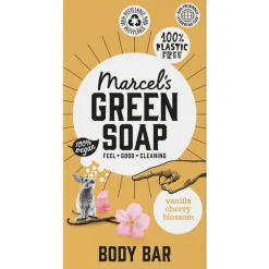 Marcel's Green Soap Vanilla & Cherry Blossom Shower Bar Hot