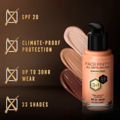Max Factor Facefinity All Day Flawless N77 Soft Honey Foundation Discount