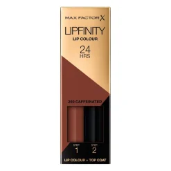 Max Factor Lipfinity Lip Colour 200 Caffeinated 2-Step Longlasting Lipstick