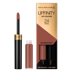 Max Factor Lipfinity Lip Colour 190 Indulgent 2-Step Longlasting Lipstick Sale