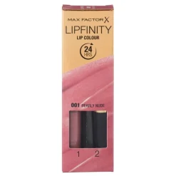 Max Factor Lipfinity 2-Step 001 Pearly Nude Long Lasting Lipstick Hot
