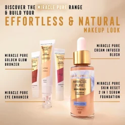 Max Factor Miracle Pure 001 Light-to-Medium Golden Glow Bronzer Outlet