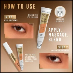 Max Factor Miracle Pure Eye Enhancer 04 Honey Cream Concealer Clearance