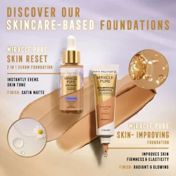 Max Factor Miracle Pure Skin Reset 60-80 Light to Medium 2-in-1 Serum Foundation Online