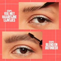 Maybelline New York Build-A-Brow 260 Deep Brown Wenkbrauwpotlood en -Gel Discount