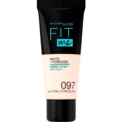 Maybelline New York Fit Me Matte & Poreless 97 Natural Ivory Foundation Hot