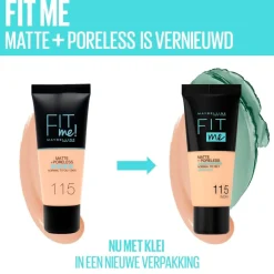 Maybelline New York Fit Me Matte + Poreless 375 Java Foundation Hot