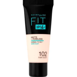 Maybelline New York Fit Me Matte & Poreless 102 Fair Ivory Foundation New