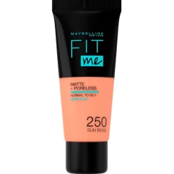 Maybelline New York Fit Me Matte & Poreless 250 Sun Beige Foundation