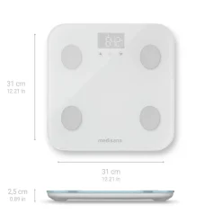 Medisana BS 600 Lichaamsanalyse weegschaal met WiFi en Bluetooth Discount