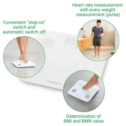 Medisana BS 600 Lichaamsanalyse weegschaal met WiFi en Bluetooth Discount