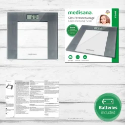 Medisana PS 400 Glazen personenweegschaal Outlet