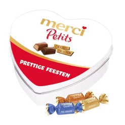 Merci Petits geschenkdoos hartje "prettige feesten"