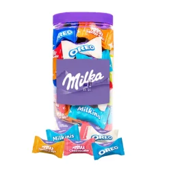 Milka Favourites chocolademix Toffee & Nut, Oreo, Cheesecake & Milkini Outlet