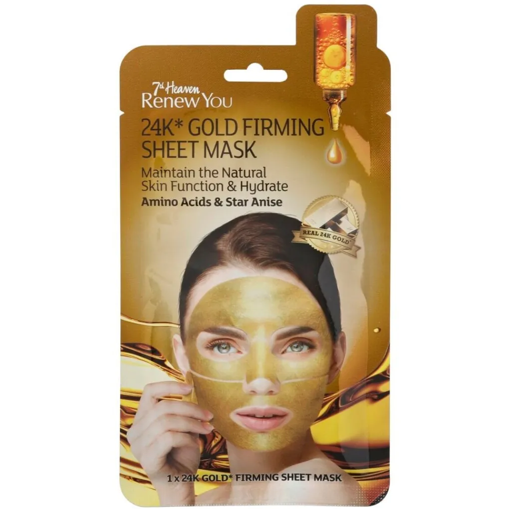 7th Heaven Montagne Jeunesse 24K* Gold Firming Sheet Mask Hot
