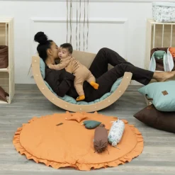 MorDesign Beige 135 cm Multifunctioneel Speelmatras Hot