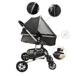 MorDesign Black Muskietennet / Klamboe voor Buggy en Wandelwagen Best