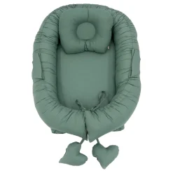 MorDesign Emerald Green Babynest met Kussen Sale