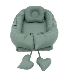 MorDesign Emerald Green Babynest met Kussen Sale