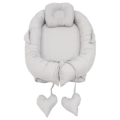 MorDesign Grey Babynest met Kussen New