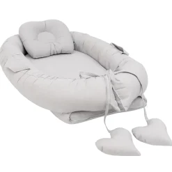 MorDesign Grey Babynest met Kussen New