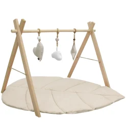 MorDesign Leaf Wood Babygym en Speelkleed Discount