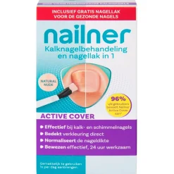 Nailner Active Cover Kalknagelbehandeling en Nagellak Hot