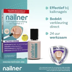 Nailner Active Cover Kalknagelbehandeling en Nagellak Hot