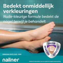 Nailner Active Cover Kalknagelbehandeling en Nagellak Hot