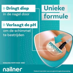 Nailner 2-in-1 Kalknagelkwastje Best
