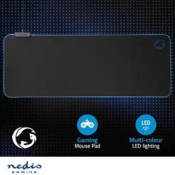 Nedis GMPDL210BK gaming muismat Outlet