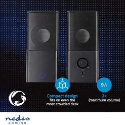 Nedis GSPR10020BK stereo speakers Hot