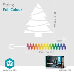 Nedis WIFILX01C84 Smart Wi-Fi-lichtsnoer met gekleurde LED's New