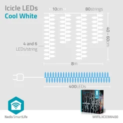 Nedis WIFILXC03W400 ijspegelsnoer New