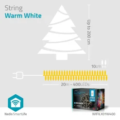 Nedis WIFILX01W400 Smart Wi-Fi-lichtsnoer Discount