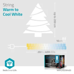 Nedis WIFILX02W400 Smart Wi-Fi-lichtsnoer Online
