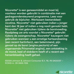 Nicorette Fresh Fruit 2mg Suikervrije Kauwgom New