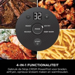 Ninja CRISPi 4-in-1 Glazen Airfryer FN101EUGY Hot