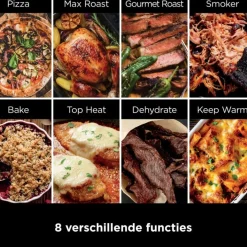 Ninja Woodfire 8-in-1 Elektrische Buiten Pizza Oven en Smoker OO101EU Hot