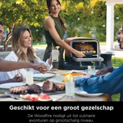 Ninja Woodfire 8-in-1 Elektrische Buiten Pizza Oven en Smoker OO101EU Hot
